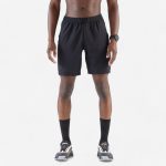شلوارک دویدن مردانه Decathlon Dry+ – مشکی