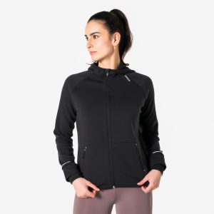 کاپشن و بارانی دویدن زنانه Decathlon KIPRUN Run 500 Warm – مشکی کاپشن و بارانی دویدن زنانه Decathlon KIPRUN Run 500 Warm – مشکی