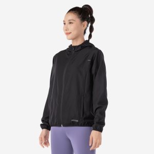 بادگیر زنانه Decathlon Kiprun Run 100 Wind – مشکی