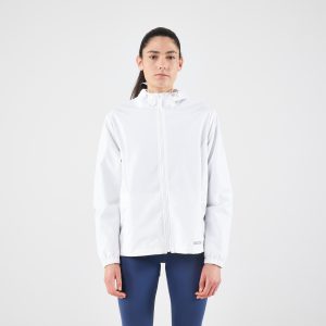 بارانی دویدن زنانه Decathlon Kiprun Run 100 Rain – سفید بارانی دویدن زنانه Decathlon Kiprun Run 100 Rain – سفید