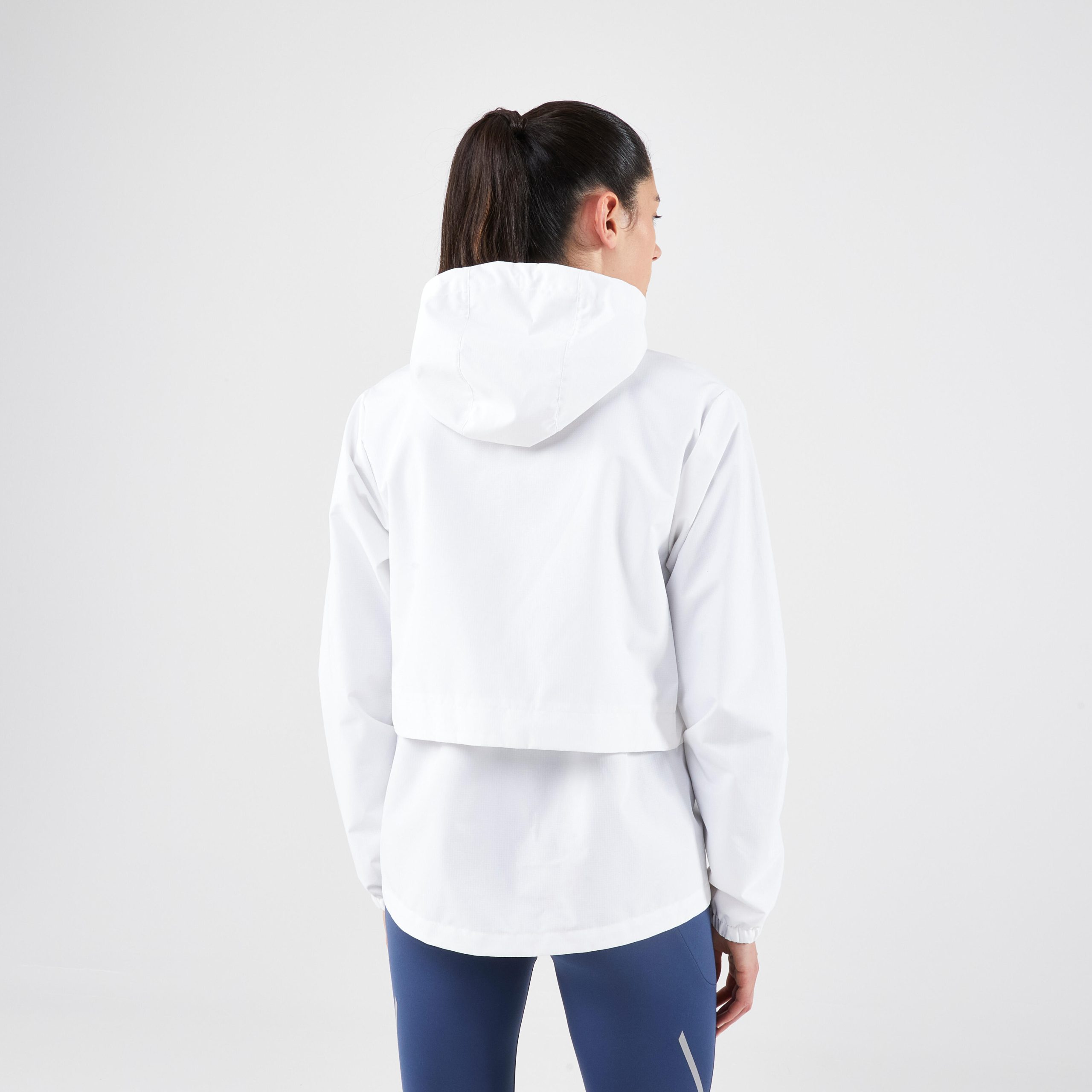 بارانی دویدن زنانه Decathlon Kiprun Run 100 Rain – سفید بارانی دویدن زنانه Decathlon Kiprun Run 100 Rain – سفید - تصویر 3