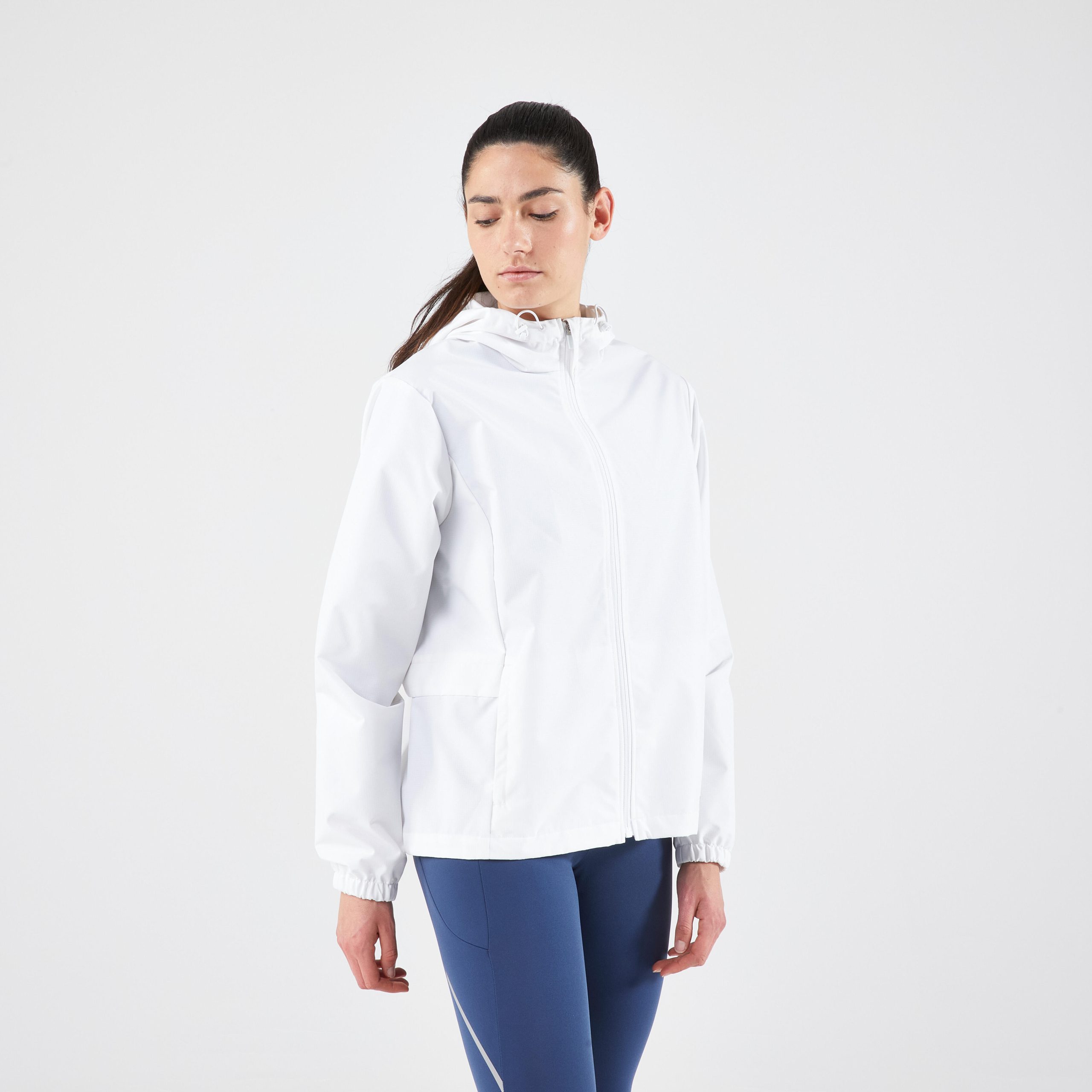 بارانی دویدن زنانه Decathlon Kiprun Run 100 Rain – سفید بارانی دویدن زنانه Decathlon Kiprun Run 100 Rain – سفید - تصویر 6