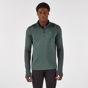 تیشرت آستین بلند مردانه Decathlon Kiprun Run 500 Warm – خاکی تیشرت آستین بلند مردانه Decathlon Kiprun Run 500 Warm – خاکی