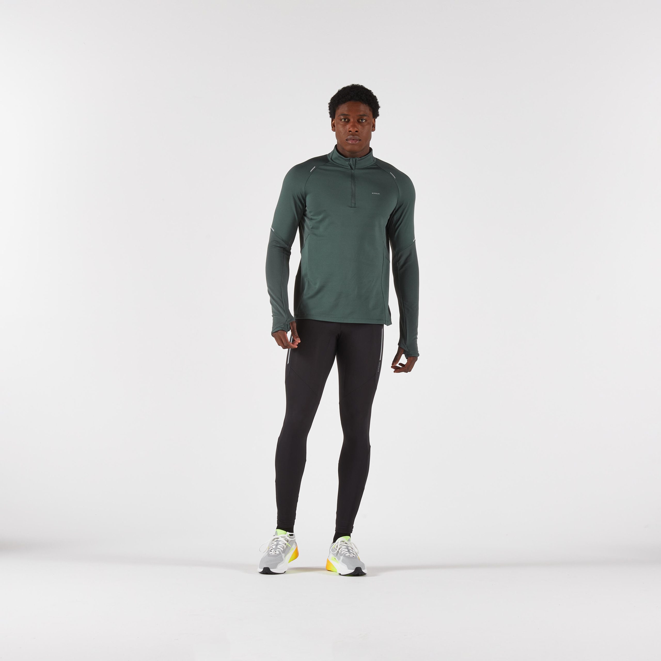 تیشرت آستین بلند مردانه Decathlon Kiprun Run 500 Warm – خاکی تیشرت آستین بلند مردانه Decathlon Kiprun Run 500 Warm – خاکی - تصویر 2