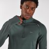 تیشرت آستین بلند مردانه Decathlon Kiprun Run 500 Warm – خاکی - تصویر 4