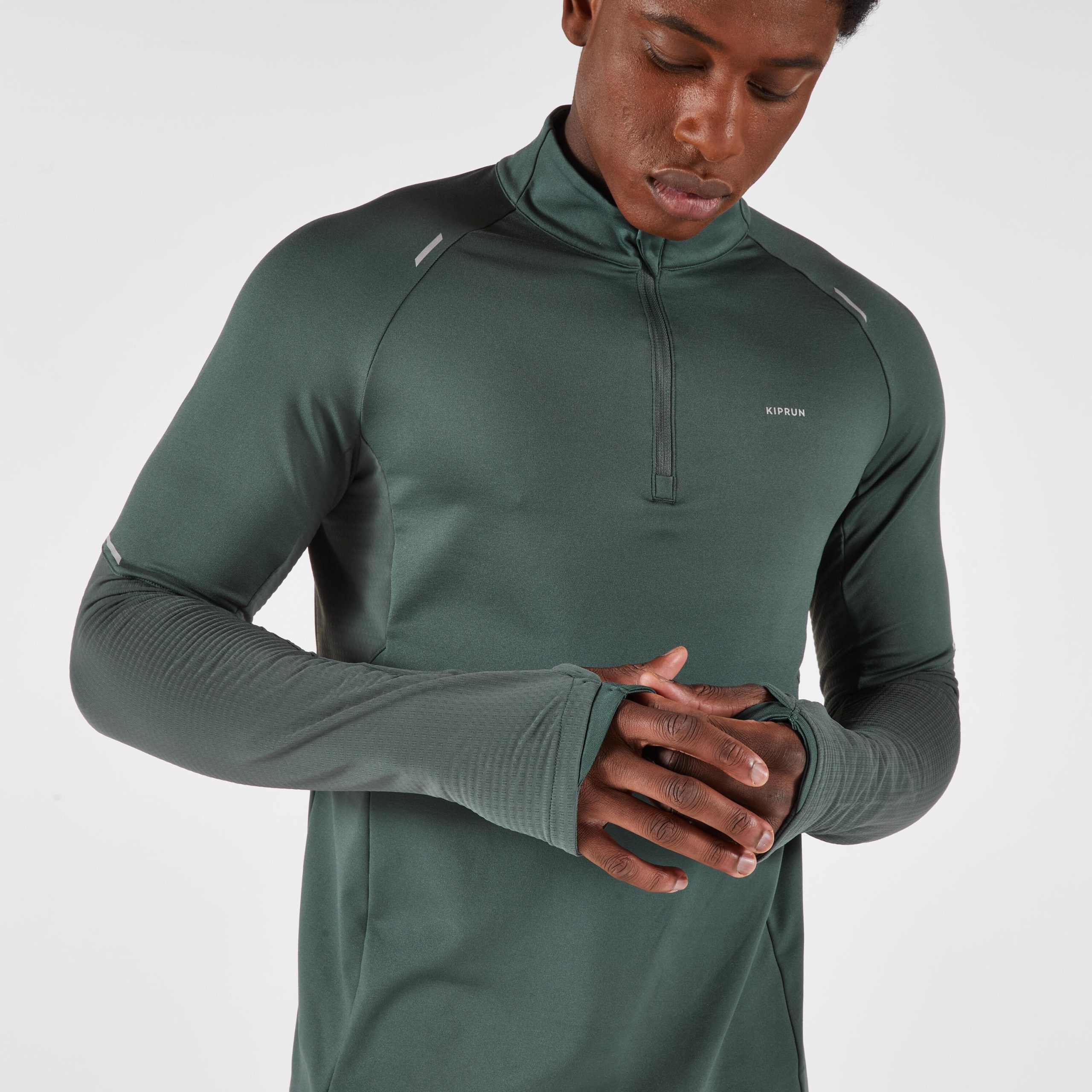تیشرت آستین بلند مردانه Decathlon Kiprun Run 500 Warm – خاکی تیشرت آستین بلند مردانه Decathlon Kiprun Run 500 Warm – خاکی - تصویر 5