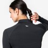 تیشرت آستین بلند زنانه Decathlon Kiprun Run Core – مشکی - تصویر 5