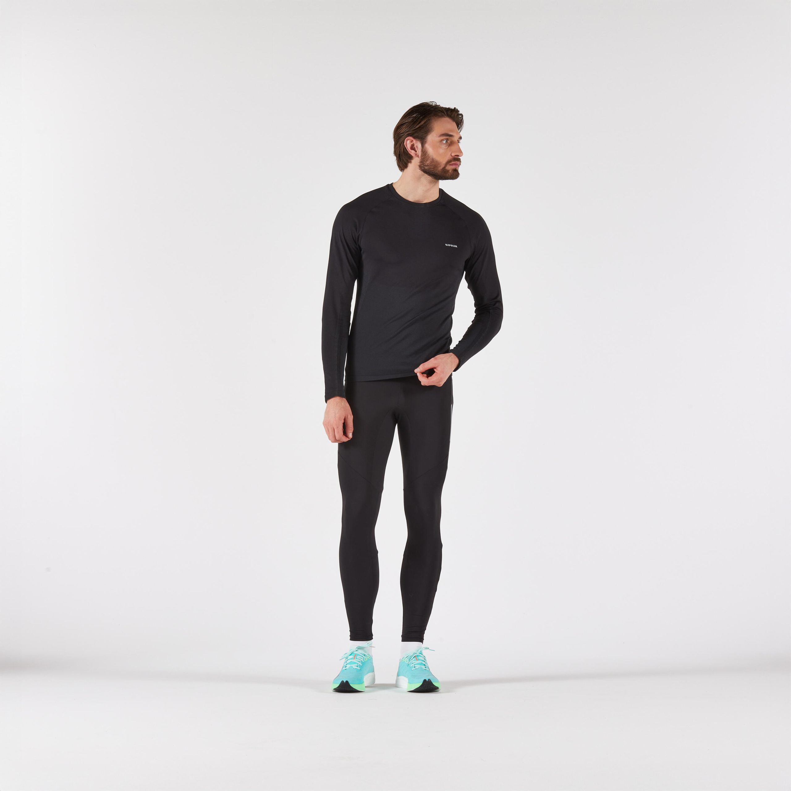 تیشرت آستین بلند دویدن مردانه Decathlon Kiprun Run 500 – مشکی آبی تیشرت آستین بلند دویدن مردانه Decathlon Kiprun Run 500 – مشکی آبی - تصویر 3