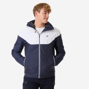 کاپشن بادگیر و ضدآب مردانه Decathlon 100 – سرمه‌ای سفید
