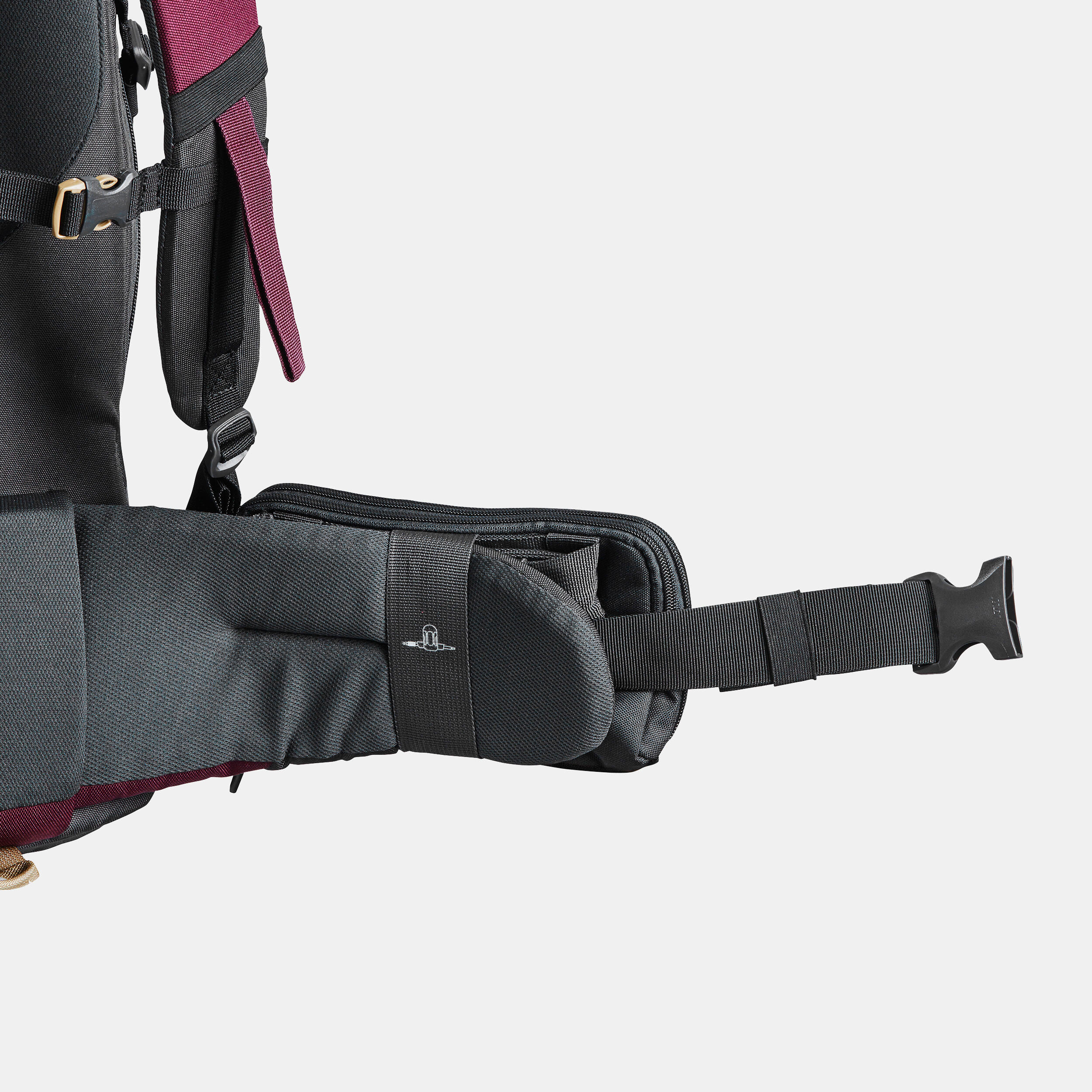 کیف کمری ورزشی Decathlon Travel XL – مشکی خاکستری کیف کمری ورزشی Decathlon Travel XL – مشکی خاکستری - تصویر 5