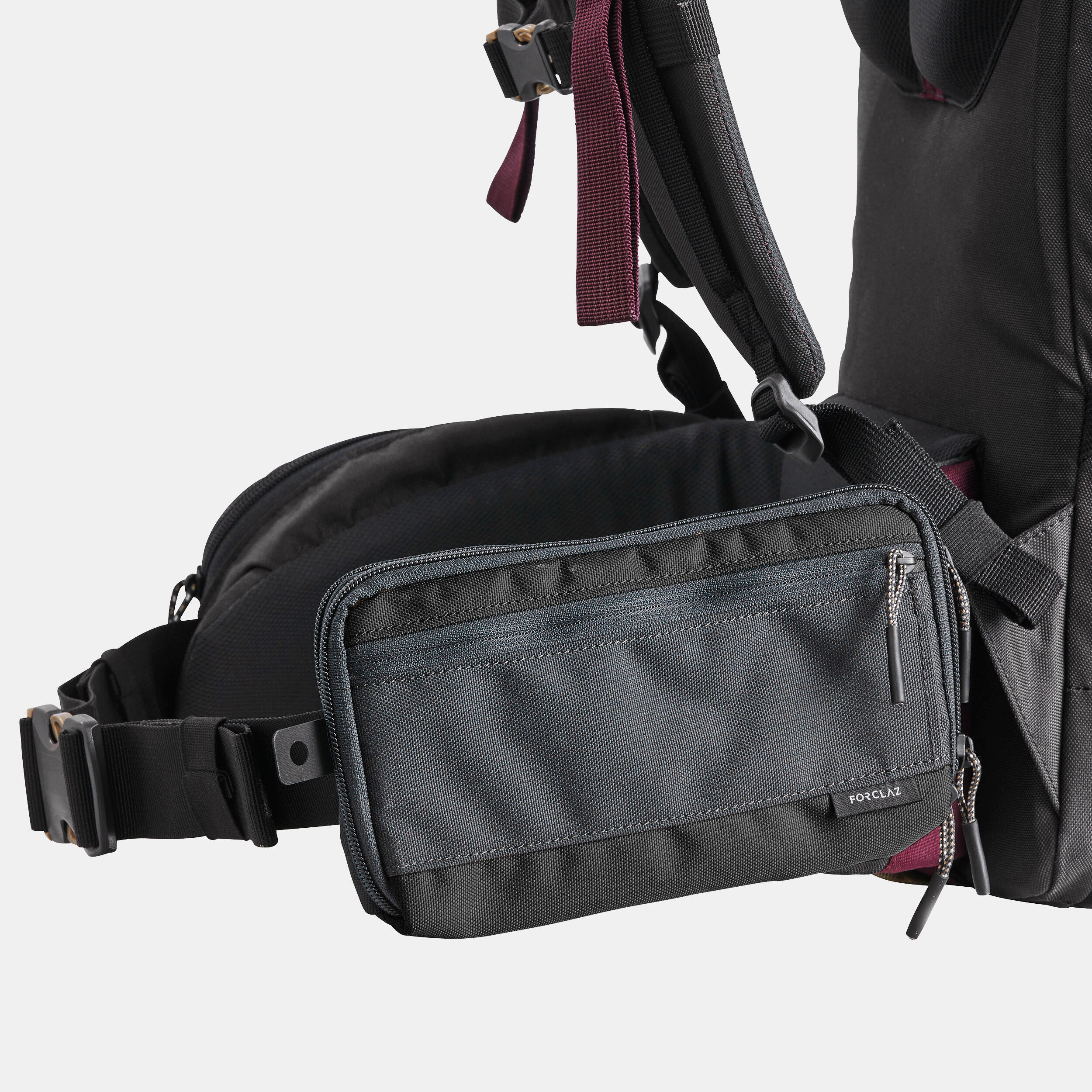 کیف کمری ورزشی Decathlon Travel XL – مشکی خاکستری کیف کمری ورزشی Decathlon Travel XL – مشکی خاکستری - تصویر 6