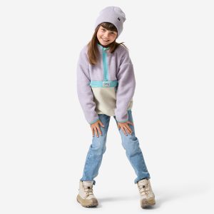 سویشرت پلار بچگانه Decathlon NH500 – بنفش/بژ