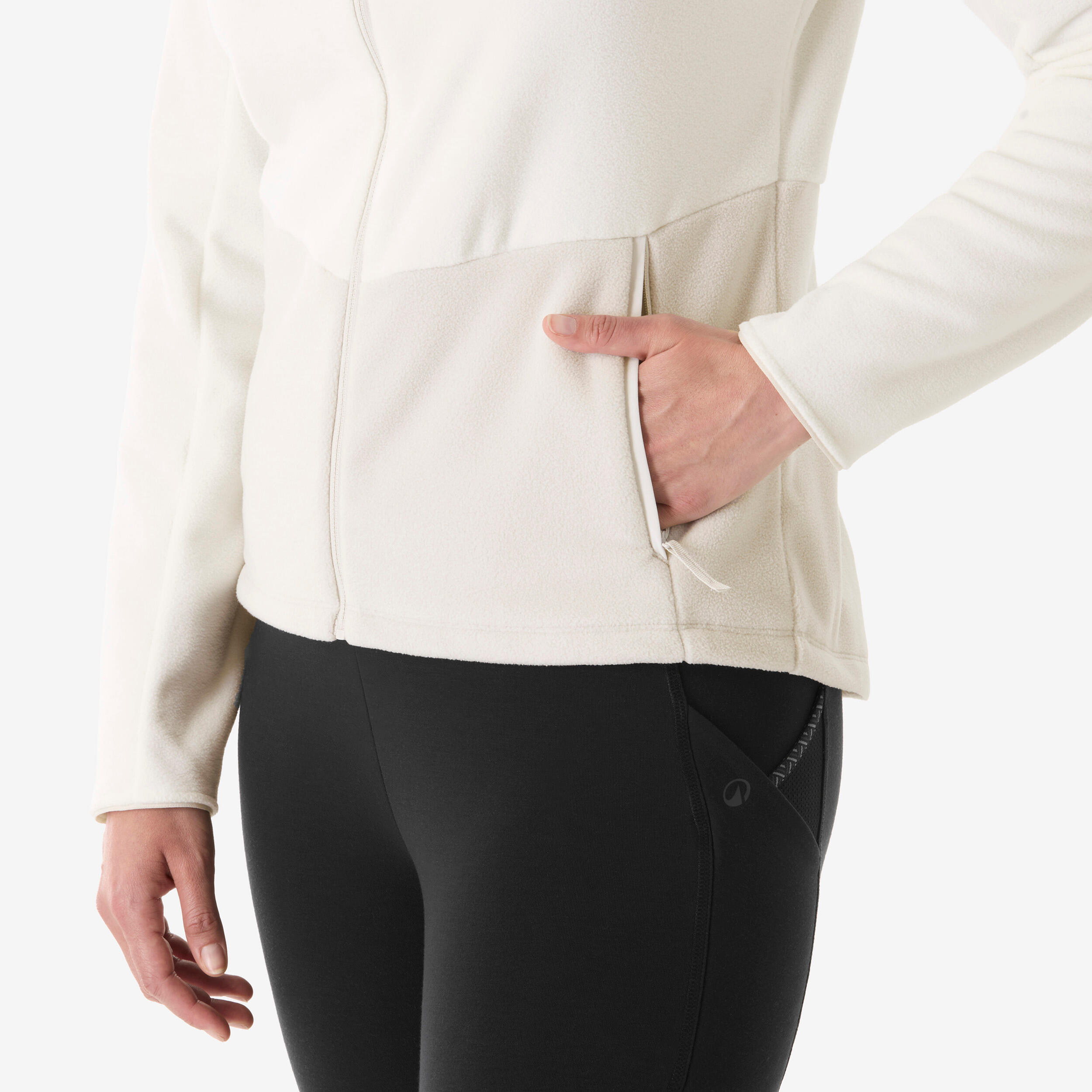 پلار زنانه طبیعتگردی Decathlon MH500 – سفید/بژ پلار زنانه طبیعتگردی Decathlon MH500 – سفید/بژ - تصویر 5