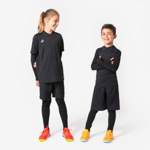 لایه زیرین گرم ورزشی بچگانه Decathlon Keepdry – مشکی خاکستری
