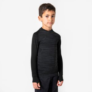 لایه زیرین گرم ورزشی بچگانه Decathlon Keepdry – مشکی خاکستری