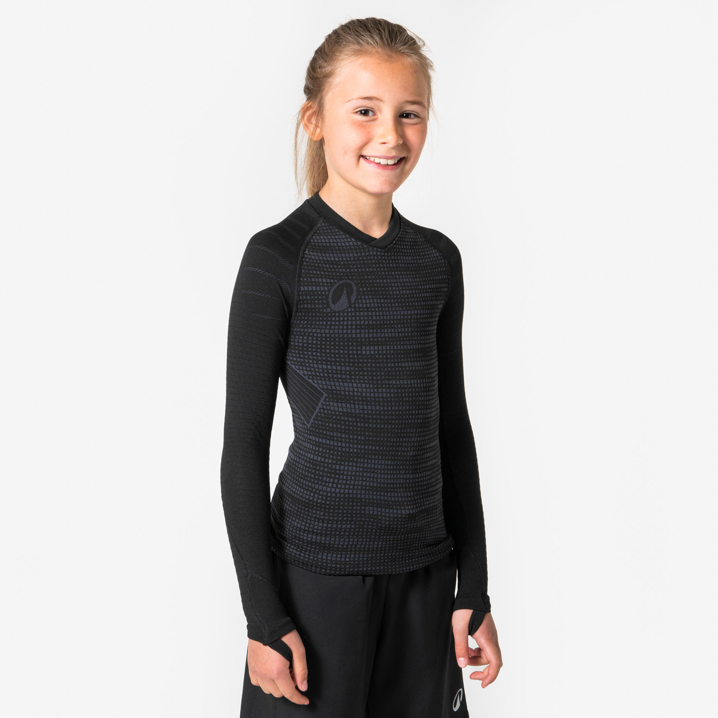 لایه زیرین گرم ورزشی بچگانه Decathlon Keepdry – مشکی خاکستری لایه زیرین گرم ورزشی بچگانه Decathlon Keepdry – مشکی خاکستری - تصویر 5