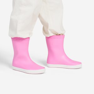 چکمه بارانی بچگانه Decathlon 100 – صورتی سفید
