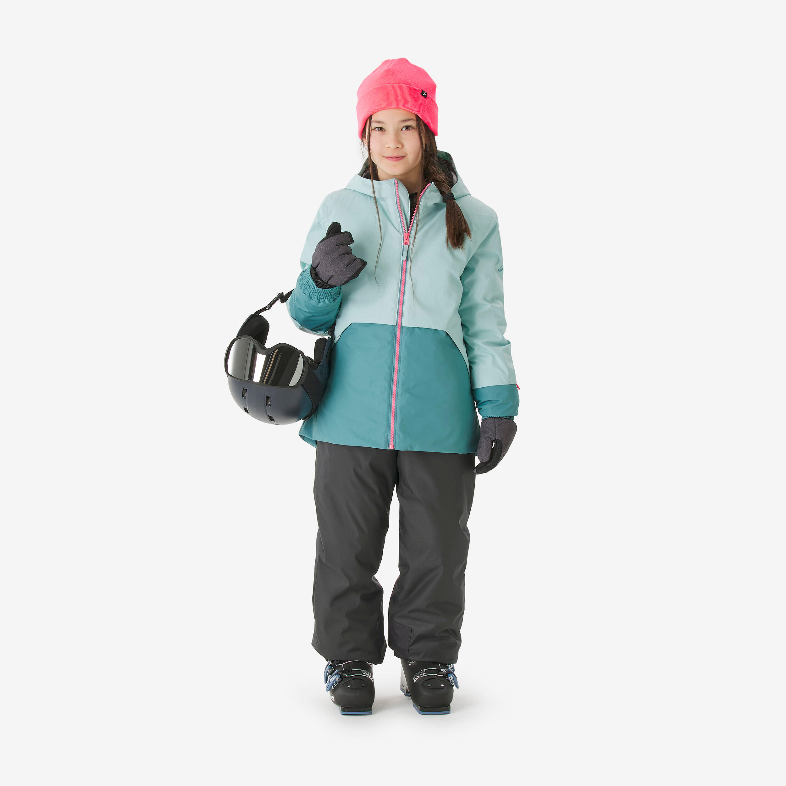 کاپشن اسکی بچگانه Decathlon SKI100 – صورتی آبی کاپشن اسکی بچگانه Decathlon SKI100 – صورتی آبی - تصویر 2
