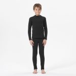 شلوار زیر ترمال اسکی بچگانه Decathlon BL 100 – مشکی