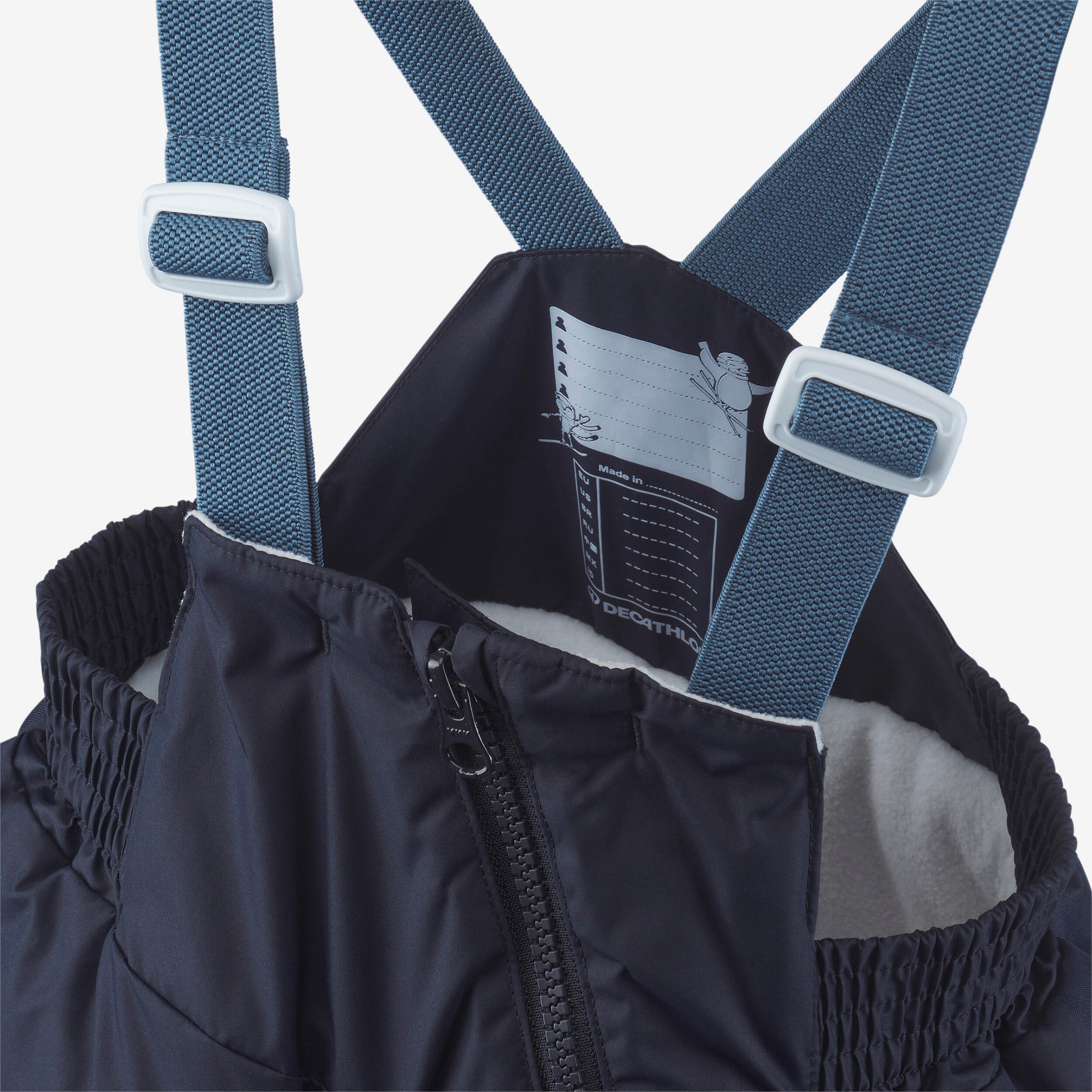 شلوار و سرهمی اسکی بچگانه Decathlon BIB 500 Toddler – آبی شلوار و سرهمی اسکی بچگانه Decathlon BIB 500 Toddler – آبی - تصویر 3