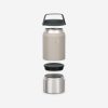 ظرف غذای کمپینگ دوجداره Decathlon 900 – بژ - تصویر 2