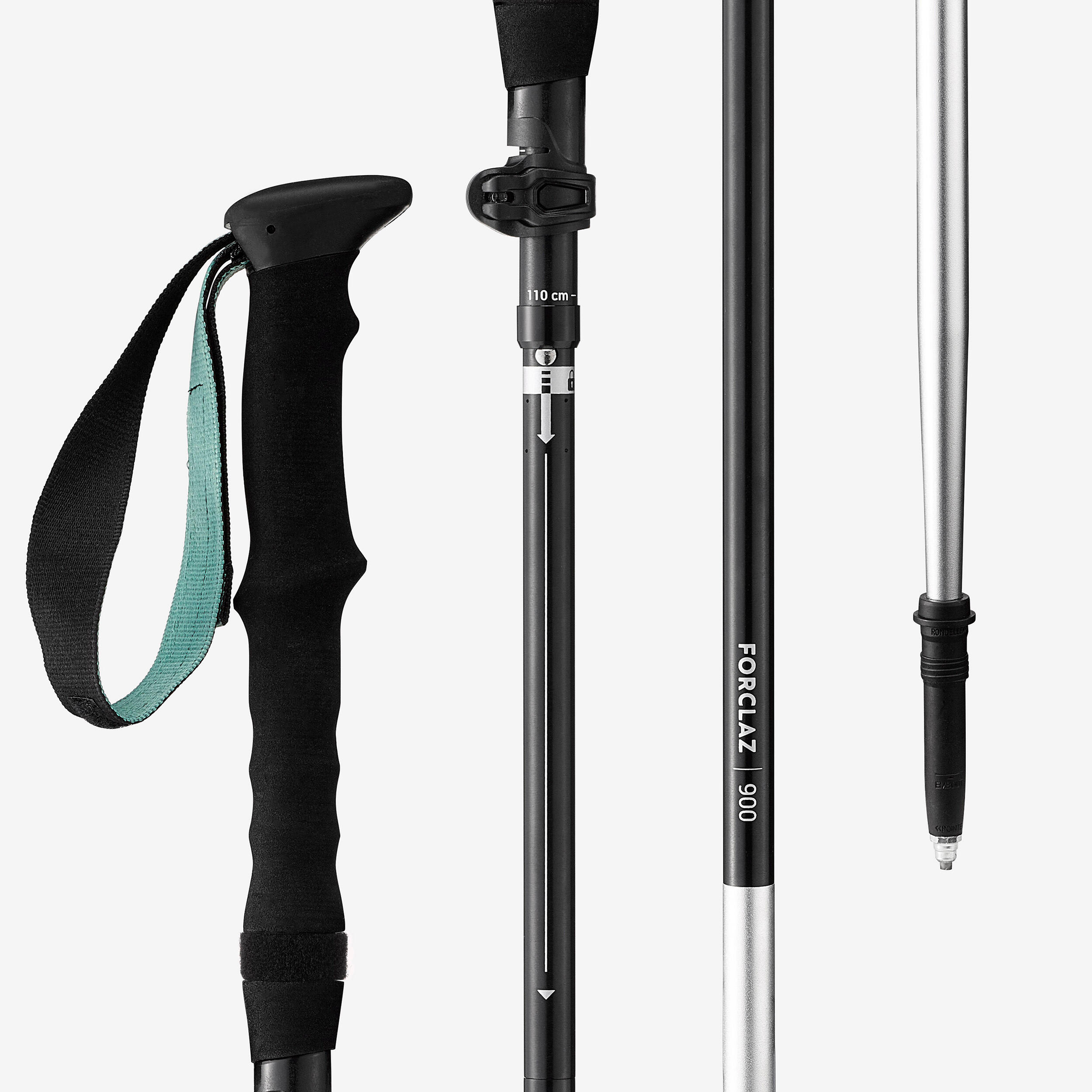 باتون کوهنوردی Decathlon MT900 – مشکی سبز باتون کوهنوردی Decathlon MT900 – مشکی سبز - تصویر 4