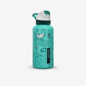 قمقمه آلومینیومی بچگانه نی‌دار Decathlon 500 – سبز