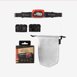 چراغ پیشانی قابل شارژ Decathlon HL900 USB V3 – قرمز