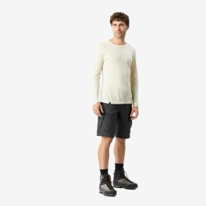 شلوارک کمپ و کوه نوردی مردانه Decathlon MT500 – خاکستری مشکی