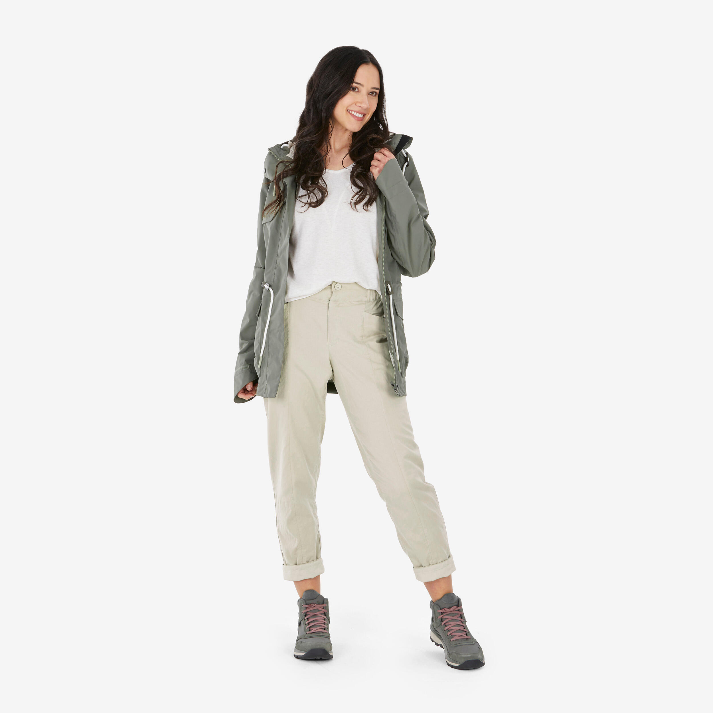 شلوار کمپ و کوه نوردی زنانه Decathlon NH500 – بژ شلوار کمپ و کوه نوردی زنانه Decathlon NH500 – بژ - تصویر 3