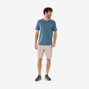 تیشرت آستین کوتاه مردانه طبیعت‌گردی Decathlon NH100 – سبز