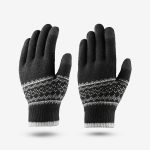 دستکش کوهنوردی و طبیعت‌گردی بچگانه Decathlon HIKE100 – خاکستری/سفید