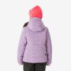 کاپشن اسکی بچگانه Decathlon 100 Warm – بنفش طرحدار - تصویر 4