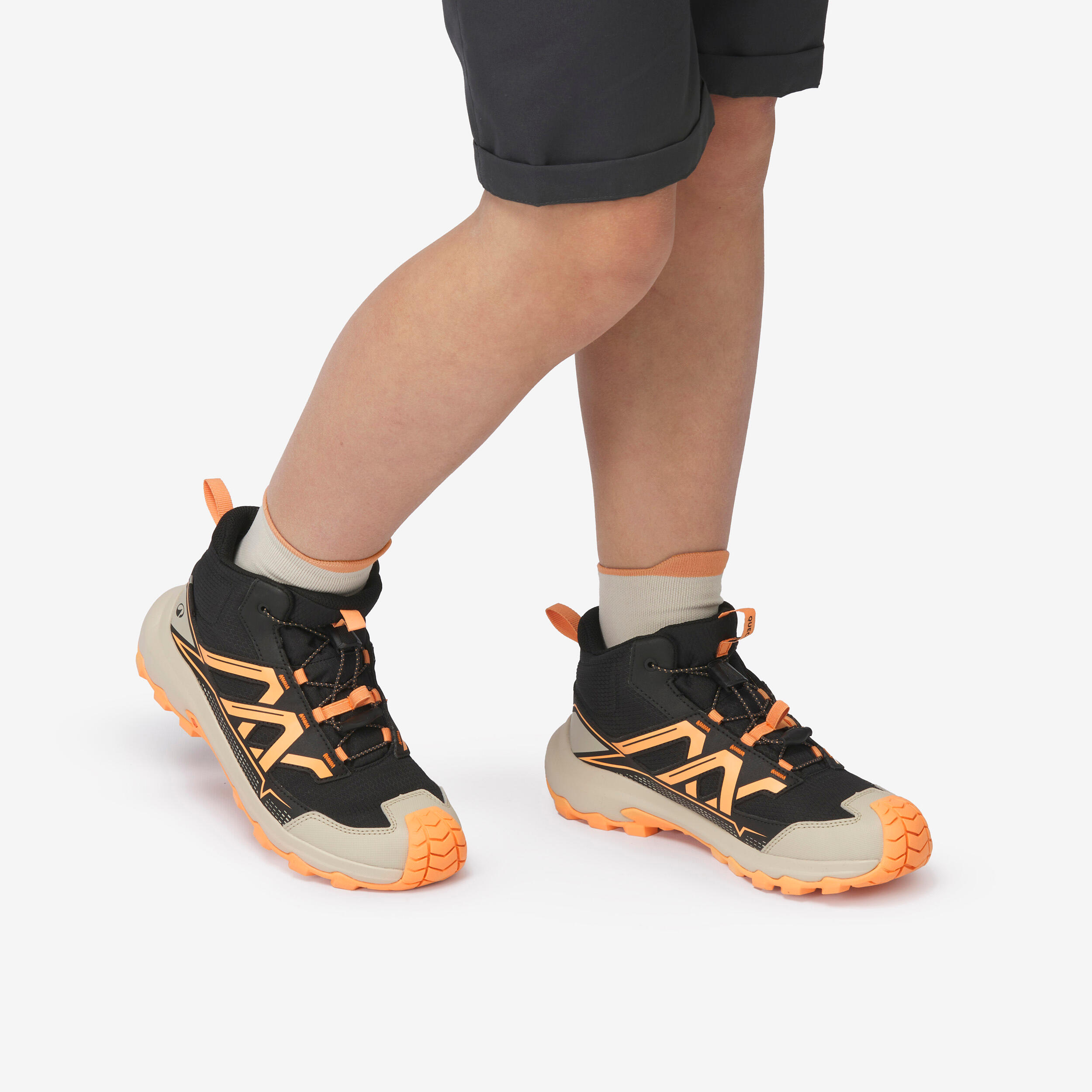 کفش کوهنوردی بچگانه Decathlon Crossrock – نارنجی مشکی کفش کوهنوردی بچگانه Decathlon Crossrock – نارنجی مشکی - تصویر 6