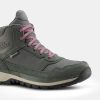 نیم بوت زنانه اوردور Decathlon NH500 Mid WP – طوسی - تصویر 3