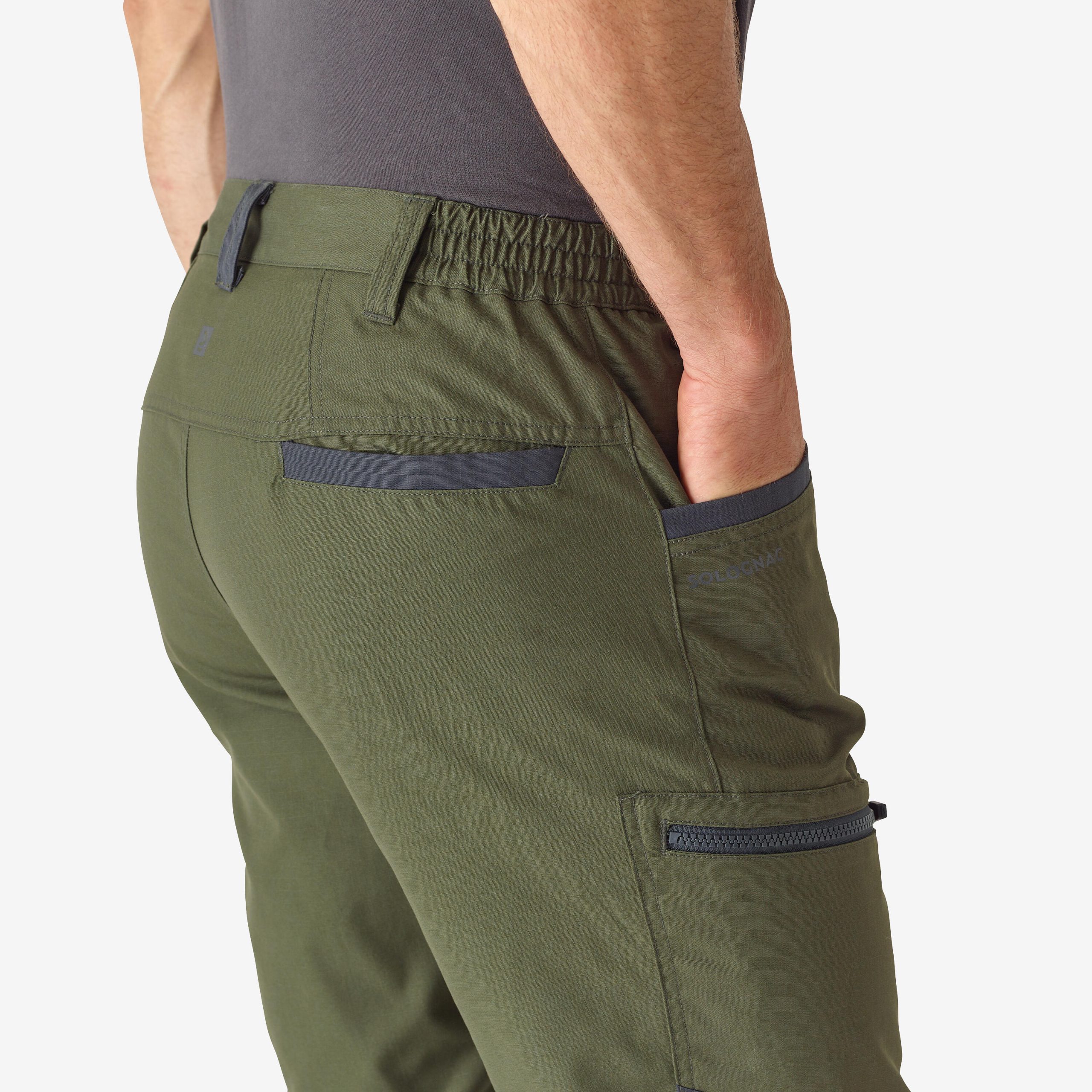 شلوار شکار و طبیعتگردی مردانه Decathlon Steppe 540 – سبز شلوار شکار و طبیعتگردی مردانه Decathlon Steppe 540 – سبز - تصویر 6