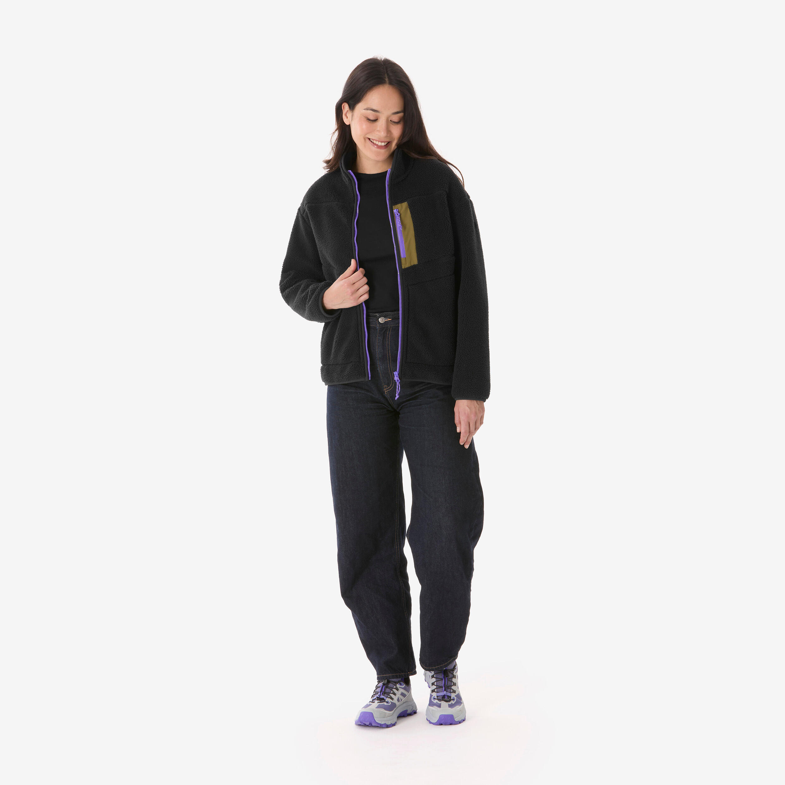 پلار زنانه Decathlon MH500 – مشکی پلار زنانه Decathlon MH500 – مشکی - تصویر 2