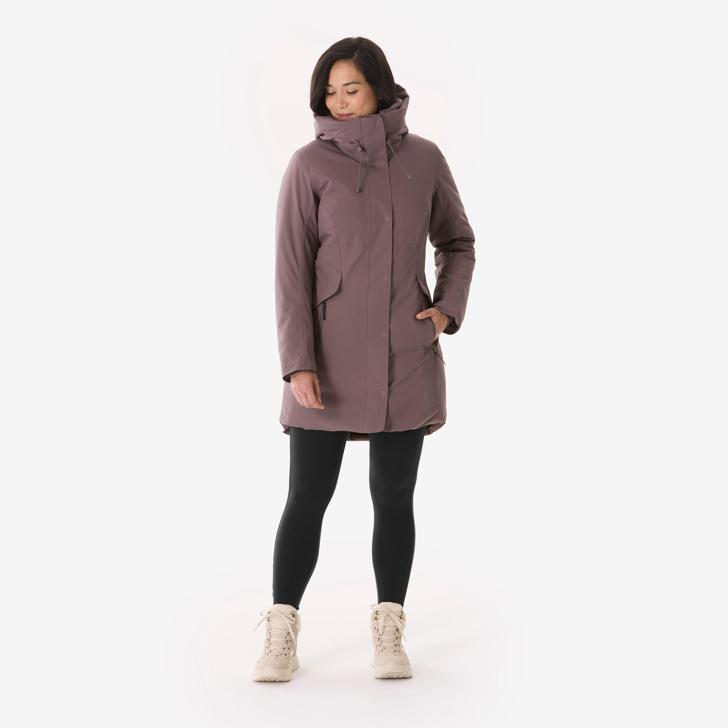 کاپشن و مونت زنانه Decathlon NH500 –قهوه ای کاپشن و مونت زنانه Decathlon NH500 –قهوه ای - تصویر 2