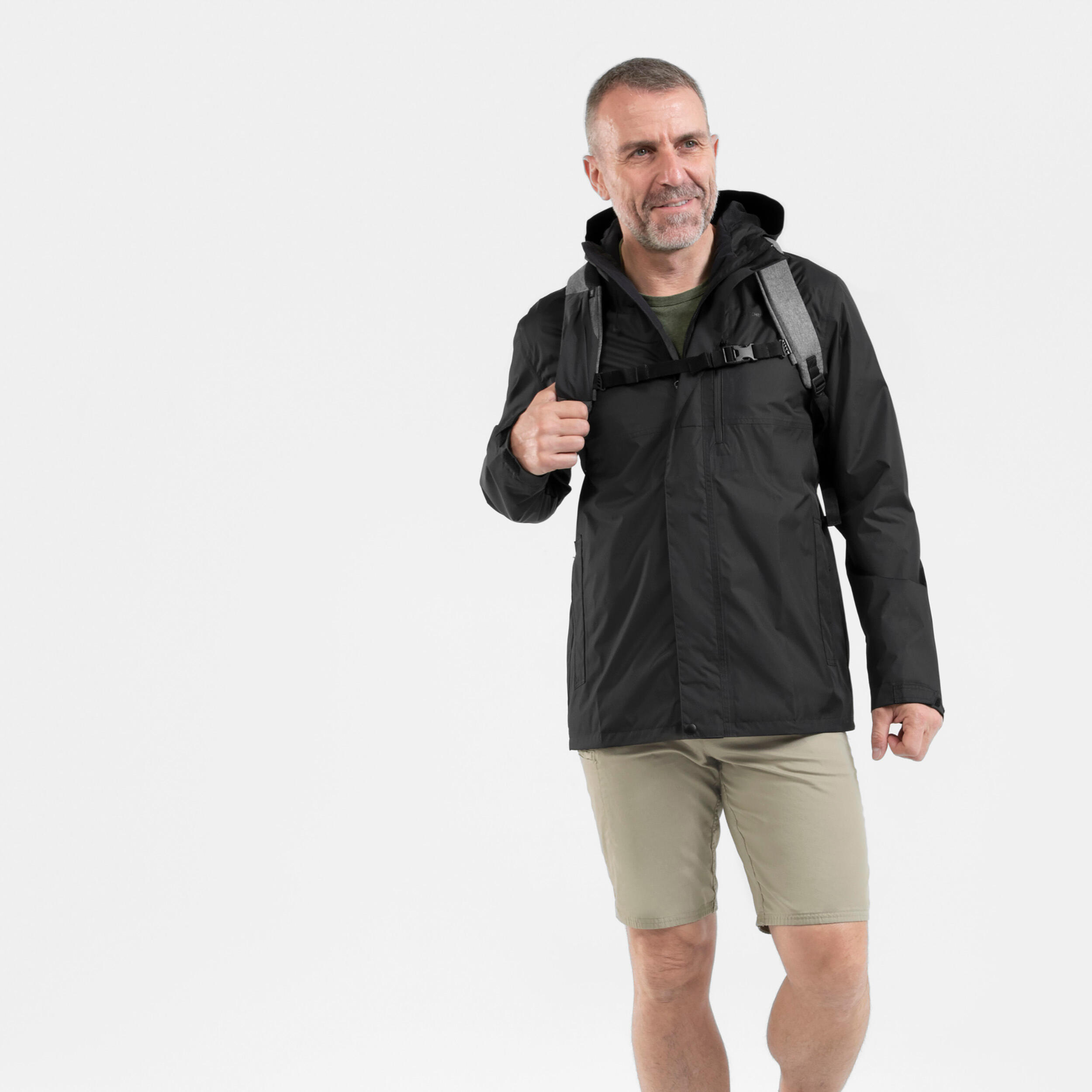 کاپشن بارانی مردانه Decathlon NH500 – مشکی کاپشن بارانی مردانه Decathlon NH500 – مشکی - تصویر 2