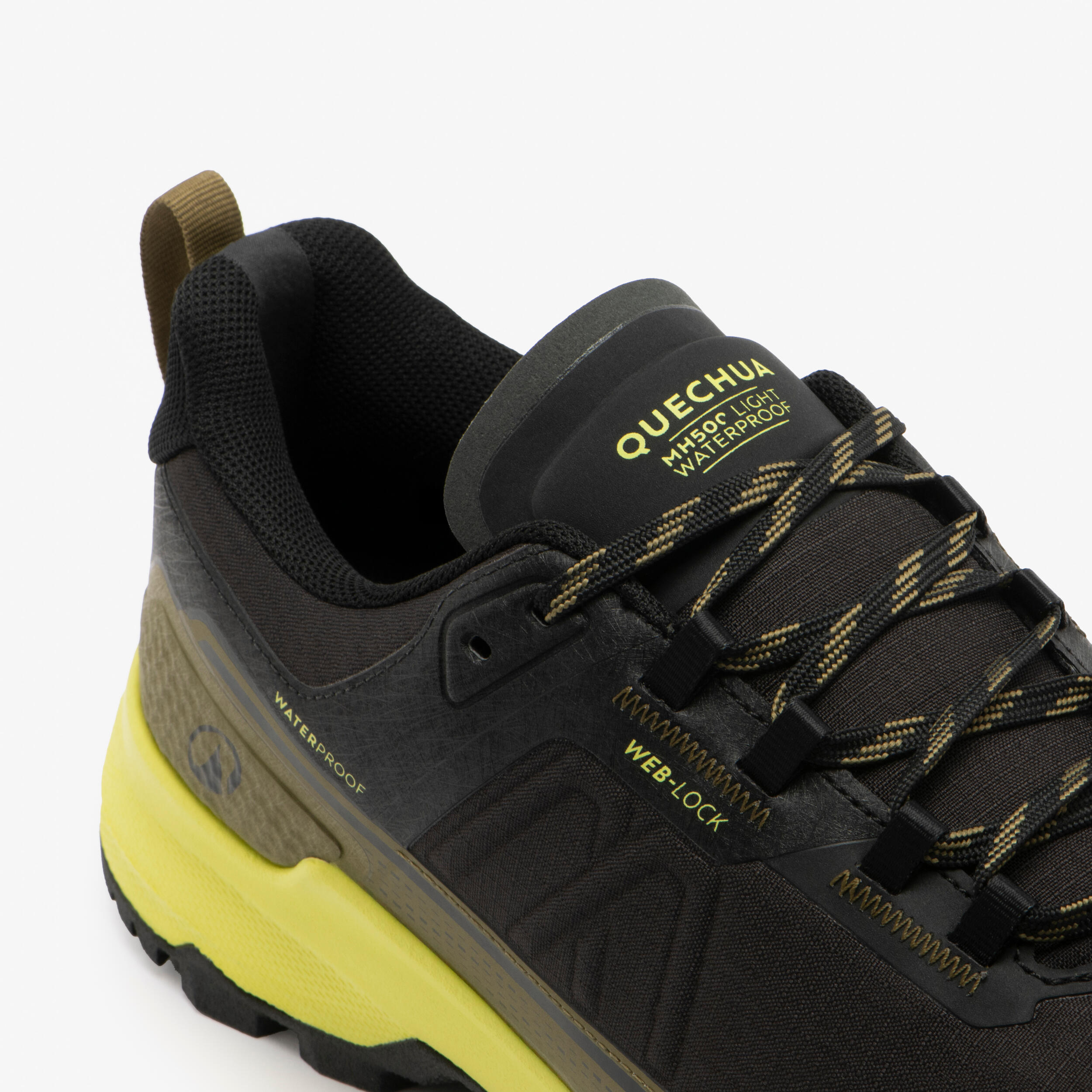 کفش کوهنوردی مردانه Decathlon MH500 Light – مشکی سبز کفش کوهنوردی مردانه Decathlon MH500 Light – مشکی سبز - تصویر 6