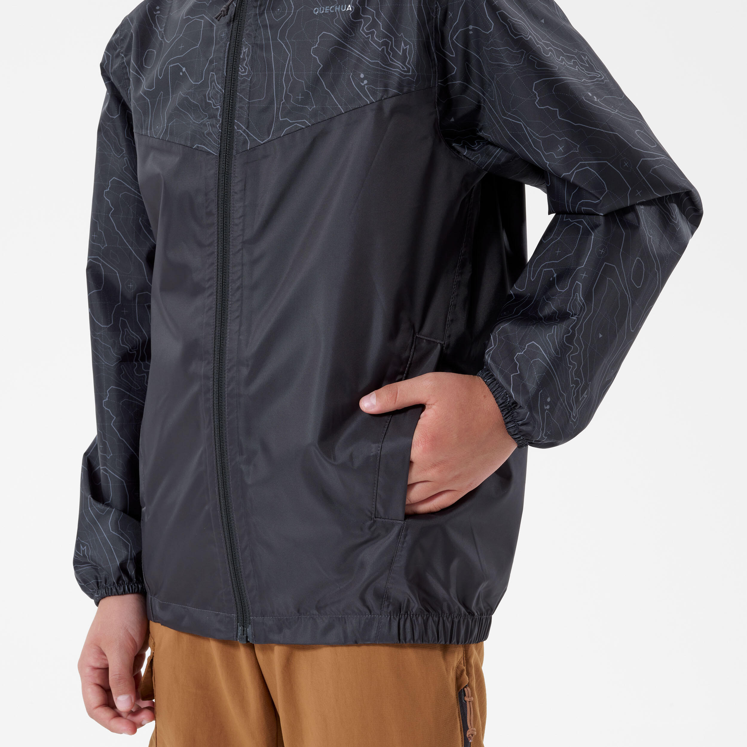 بارانی کوهنوردی بچگانه Decathlon MH100 – خاکستری بارانی کوهنوردی بچگانه Decathlon MH100 – خاکستری - تصویر 6