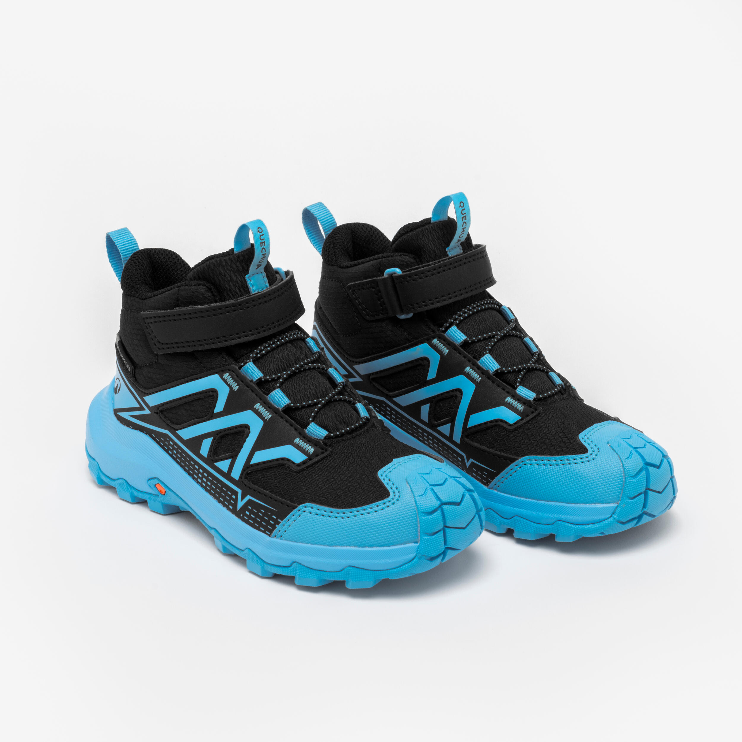 کفش کوهنوردی و طبیعتگردی بچگانه Decathlon Crosscrock – مشکی آبی کفش کوهنوردی و طبیعتگردی بچگانه Decathlon Crosscrock – مشکی آبی - تصویر 2