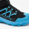 کفش کوهنوردی و طبیعتگردی بچگانه Decathlon Crosscrock – مشکی آبی - تصویر 3