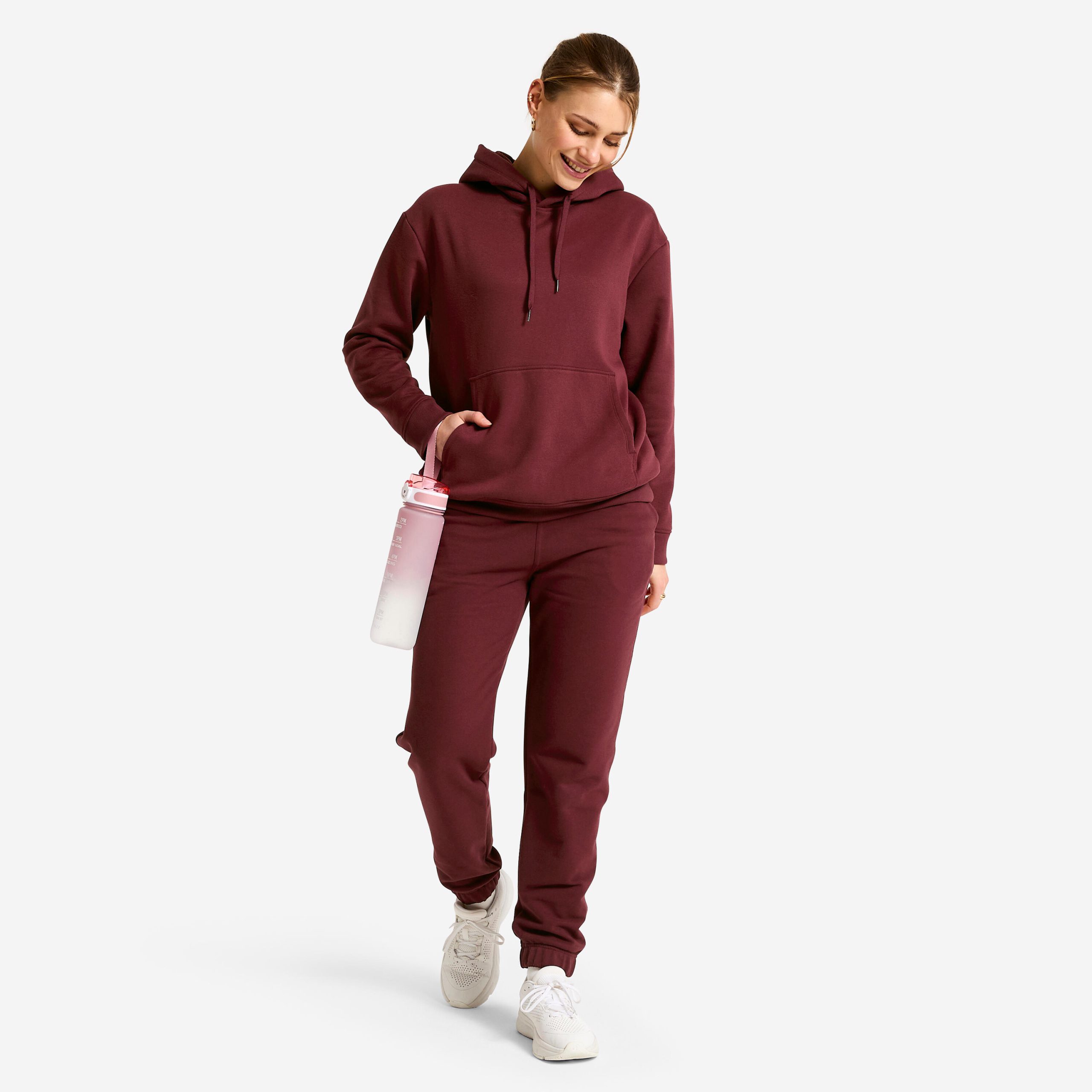 سویشرت ورزشی زنانه Decathlon Essentiel – بنفش سویشرت ورزشی زنانه Decathlon Essentiel – بنفش - تصویر 2