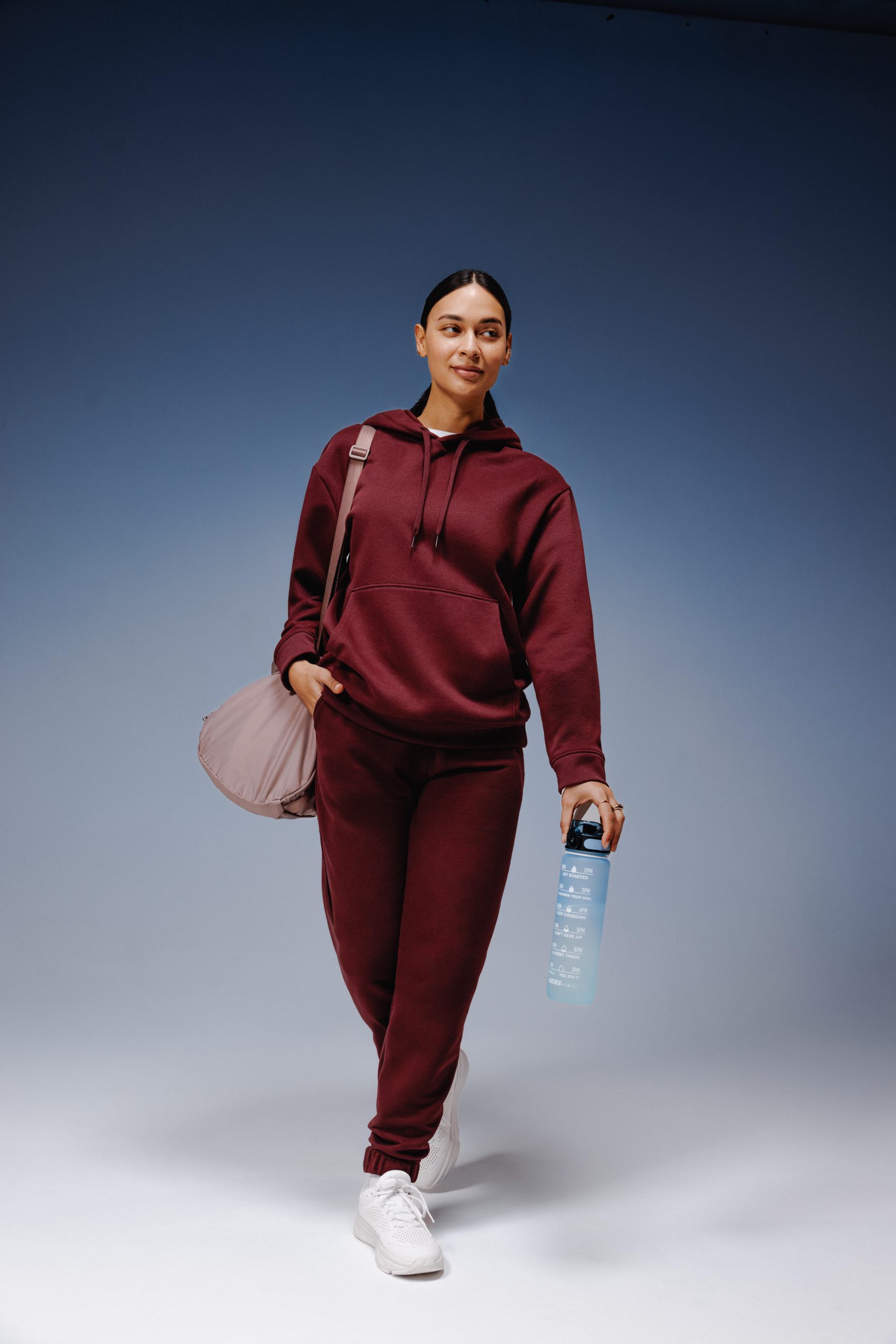سویشرت ورزشی زنانه Decathlon Essentiel – بنفش سویشرت ورزشی زنانه Decathlon Essentiel – بنفش - تصویر 6