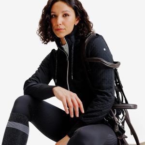 پلار کوهنوردی سویشرت زنانه Decathlon 500 – مشکی