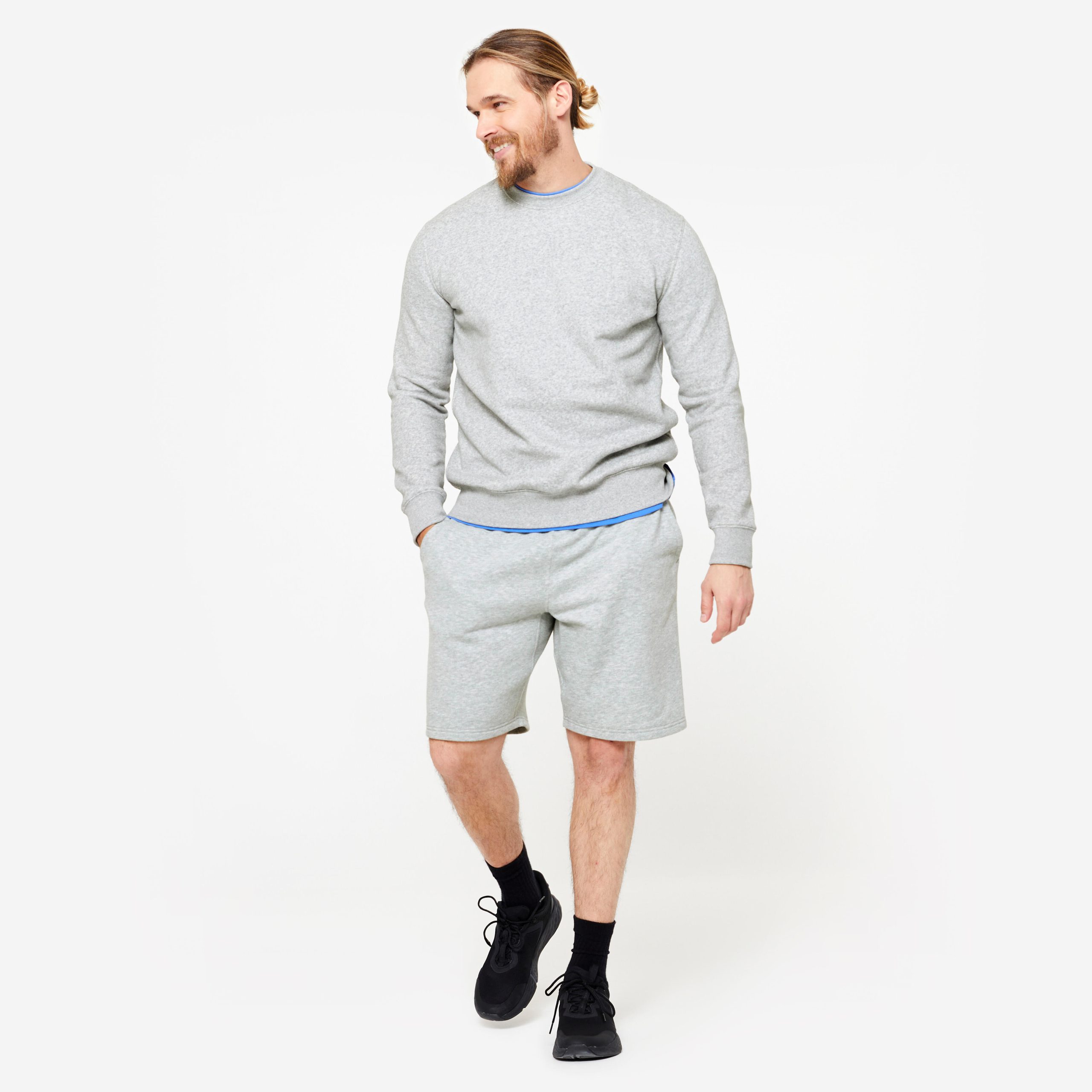 سویشرت ورزشی مردانه Decathlon Erkek Gri Sweatshirt – طوسی سویشرت ورزشی مردانه Decathlon Erkek Gri Sweatshirt – طوسی - تصویر 2