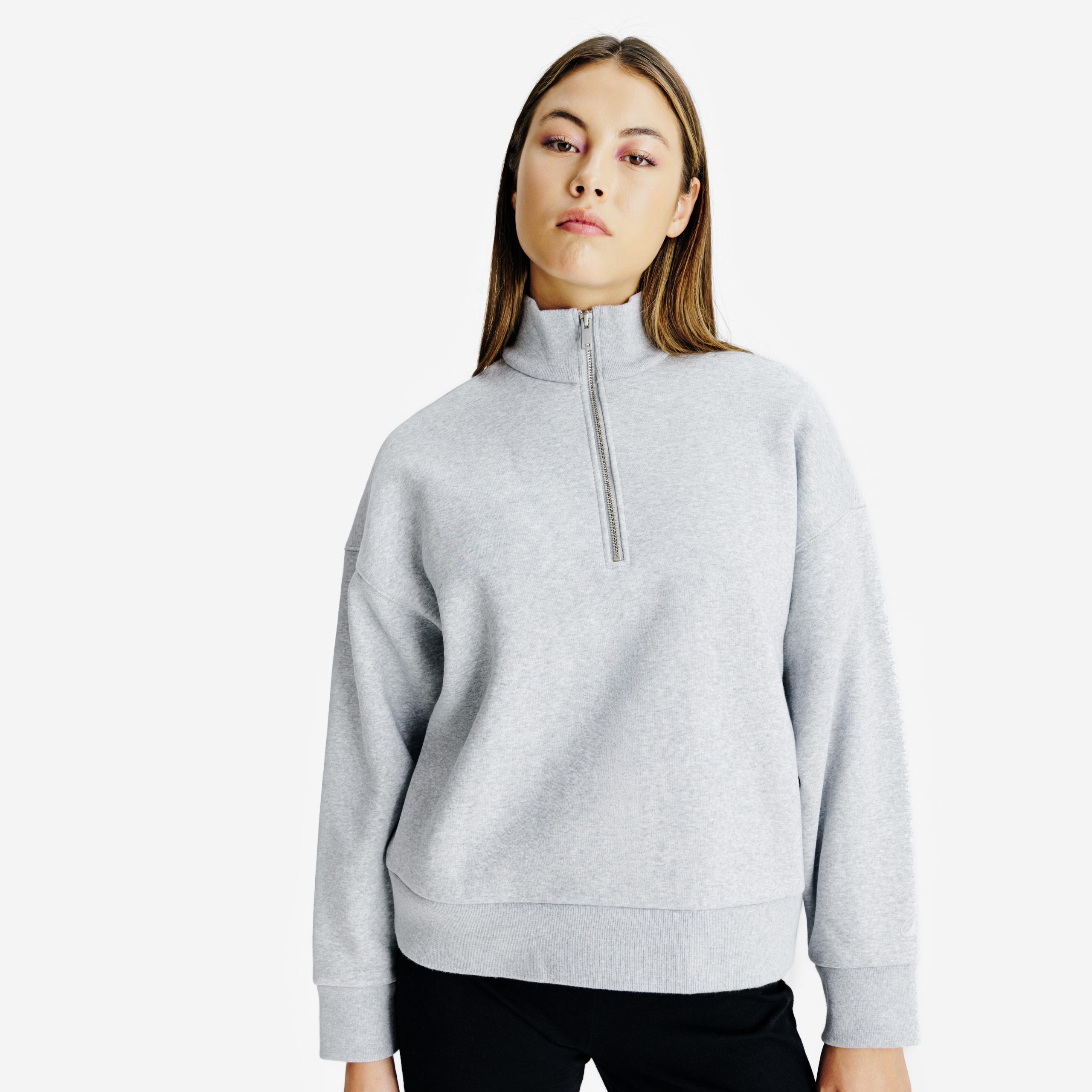 سویشرت زنانه Decathlon Elementals – طوسی سویشرت زنانه Decathlon Elementals – طوسی